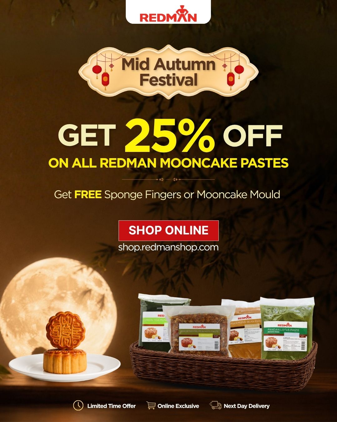 Redman Mooncake Pastes (all Redman Mooncake Pastes)